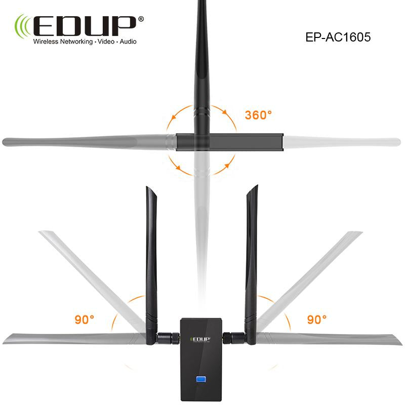 EDUP usb wifi adapter 1200mbps 5ghz high gain wifi antenna 802.11ac long distance receiver usb 3.0  ethernet
